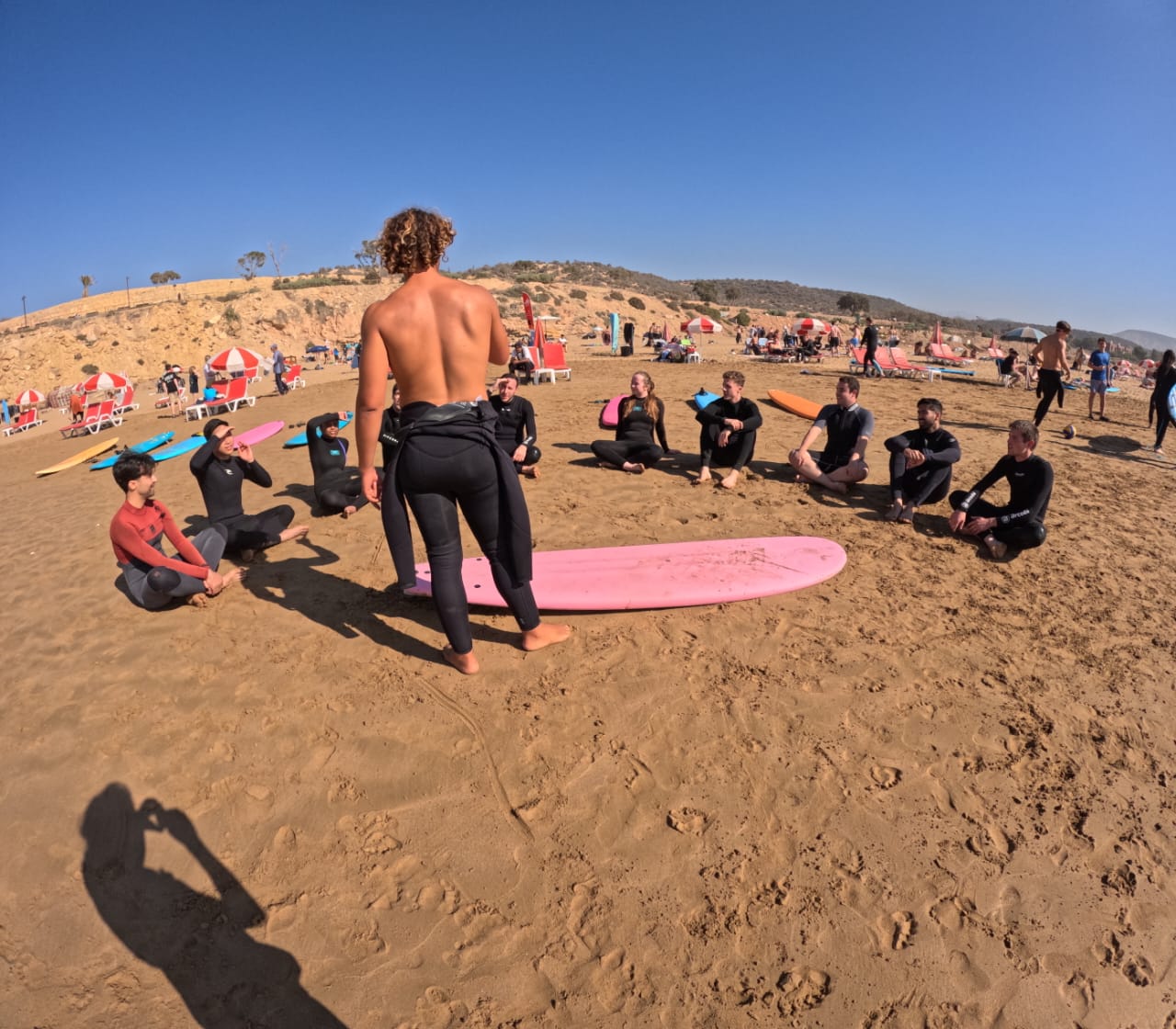 Private Group Surf Lessons at Panorama Beach Taghazout