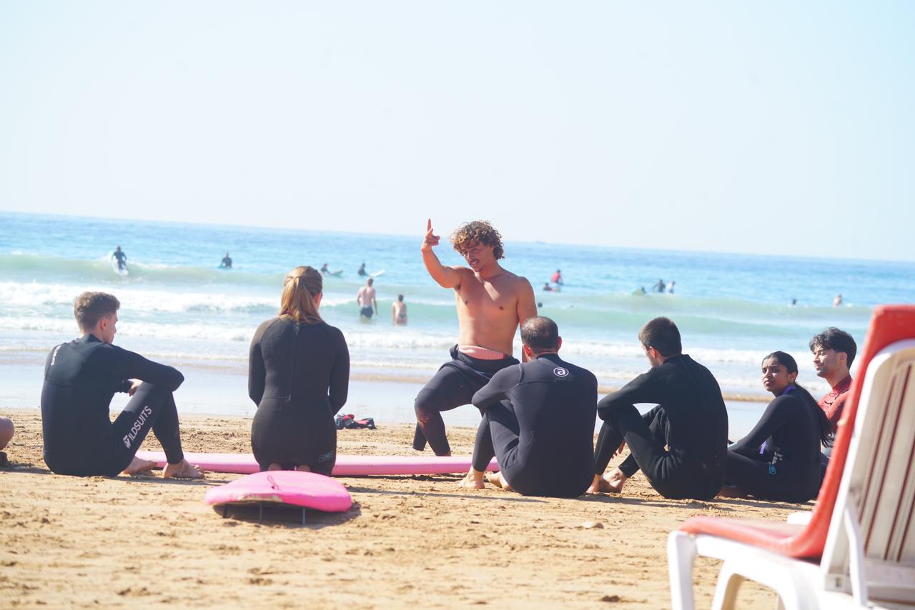 Sunset surfing in Taghazout